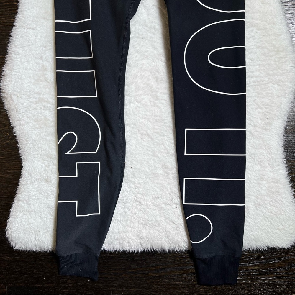 Nike Black/White Training Power Legend Capri Leggings with Just Do It Logo - Picture 5 of 11